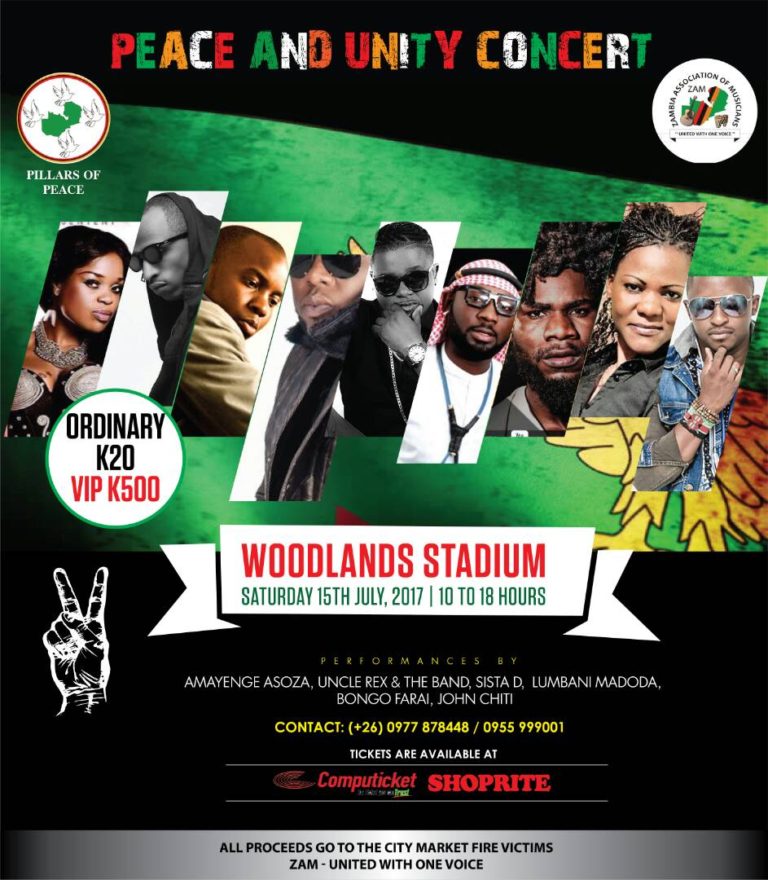 Zambian Musicians Team Up for a Peace & Unity Concert