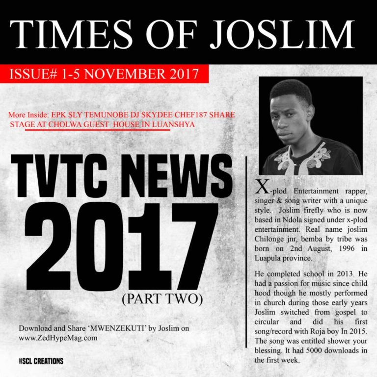 Joslim ft Sly Temunobe- “TVTC News 2017” (Prod. D-Beats)