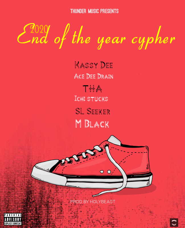 Thunder Music Ft. Various- “2020 End of Year Cypher” (Prod. Holy Beast)